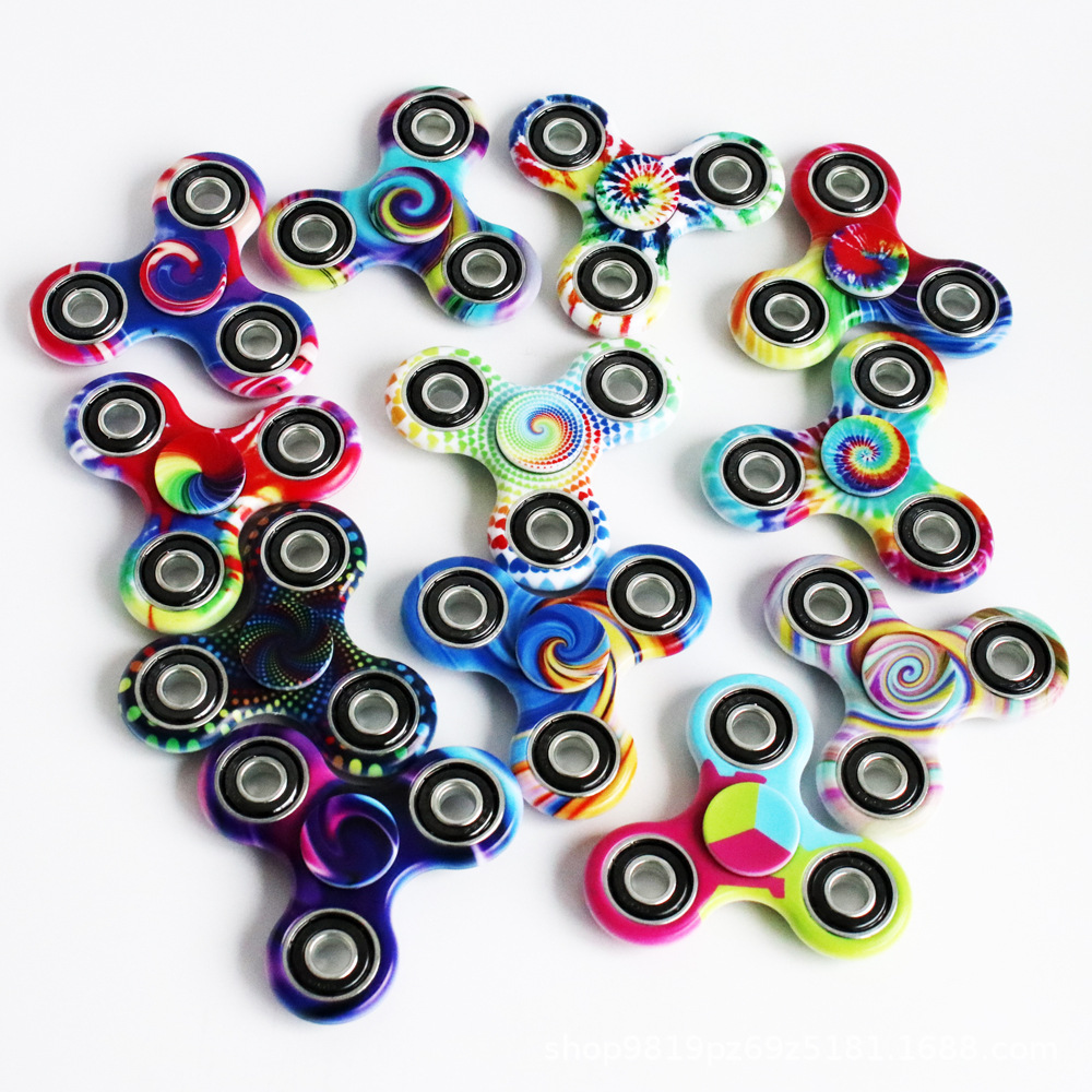 外贸炫彩指尖陀螺黑科技礼品礼物手指间旋转减压神器学生玩具炫酷