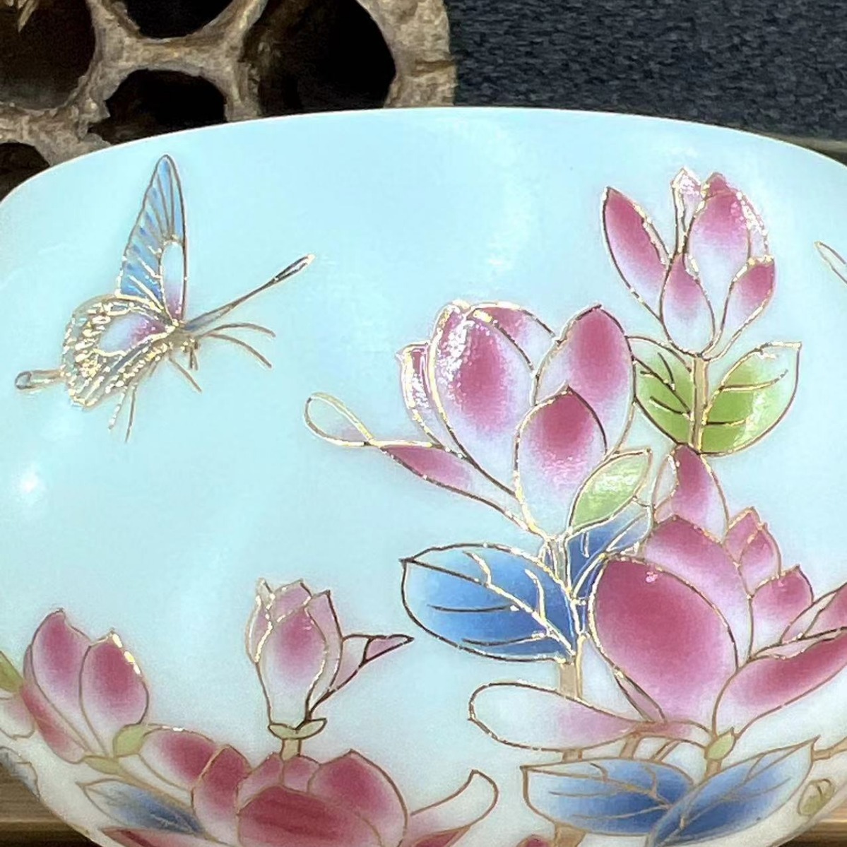 Ceramic jadeite single cup, host cup, women's and men's personal special tea-tasting cup, household gift accompanying gift tea cup Specification image