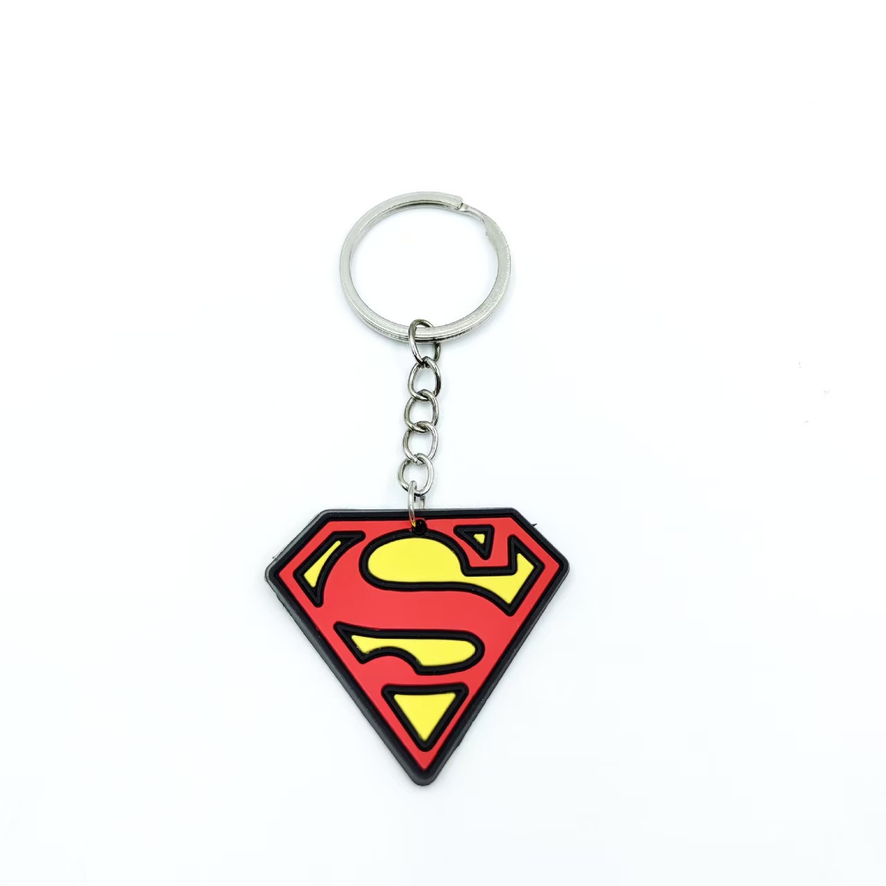 Cross-border PVC soft rubber Avengers keychains, steel Batman key chains, wholesale of small commodities for street vending Specification image