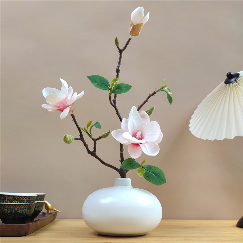 仿真花DIY发饰配件/仿真花/5朵塑膠花/假花/假花批发产品图