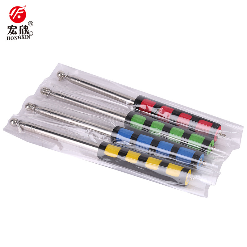 Customized 2-meter retractable stainless steel tour guide flagpole, thickened stainless steel teaching whip tour guide pole Item Picture
