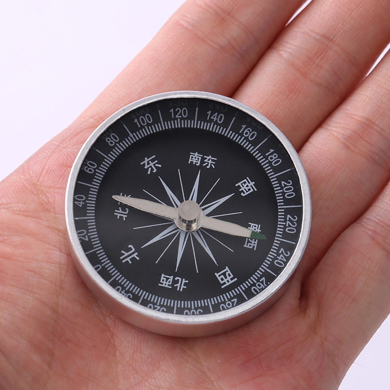 G44-2 Portable compass, metal casing compass, student outdoor teaching supplies, high-precision compass