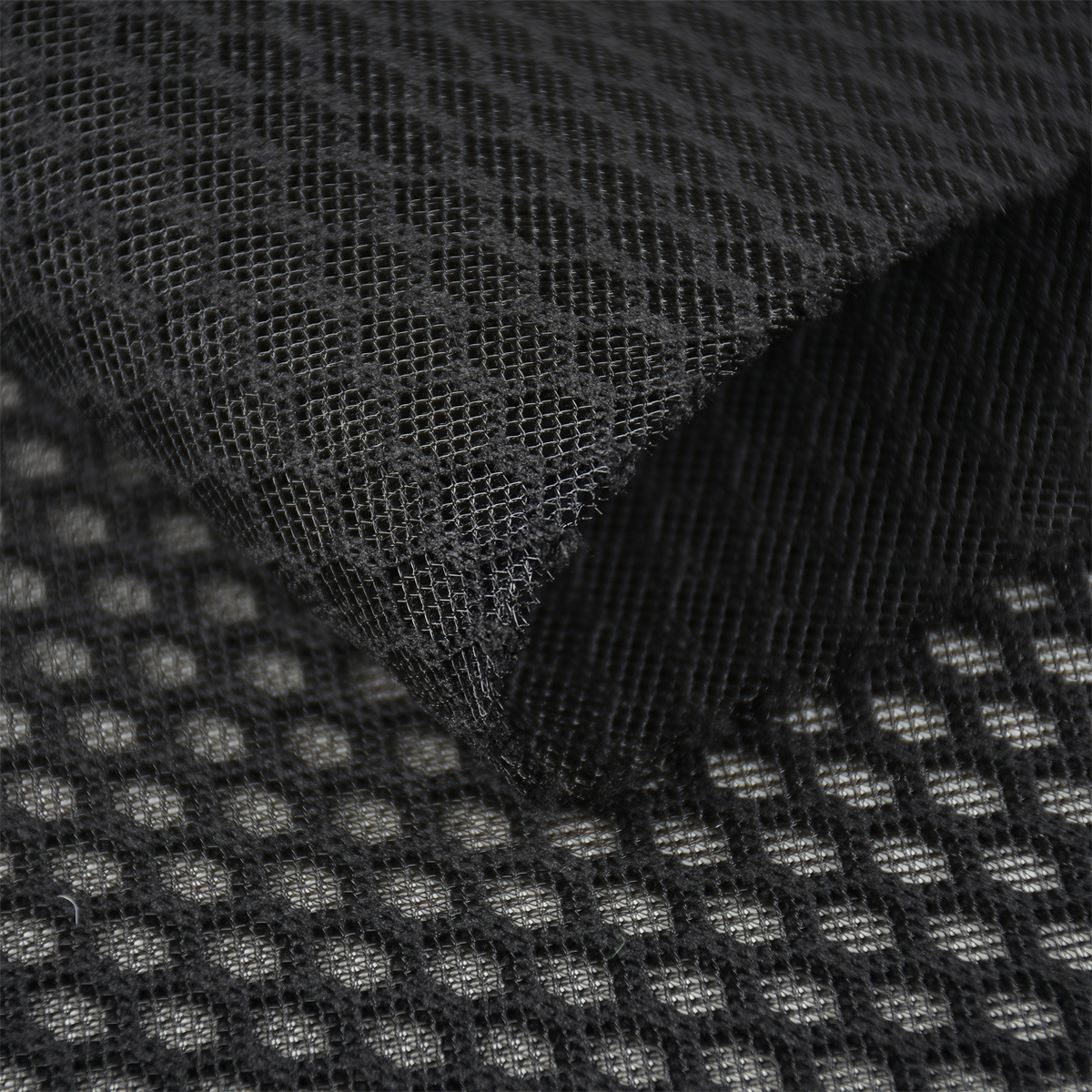 Sandwich mesh fabric for luggage, shoes, handbags, car seat cushion fabric, combined with 3D breathable mesh fabric