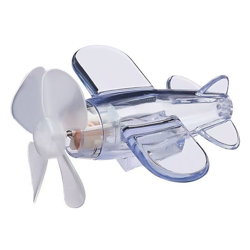 Rotating luminous small aircraft, electric vehicles, motorcycles, wind power generation, bright colored lights, car ornaments, decorative items, cars Item Picture