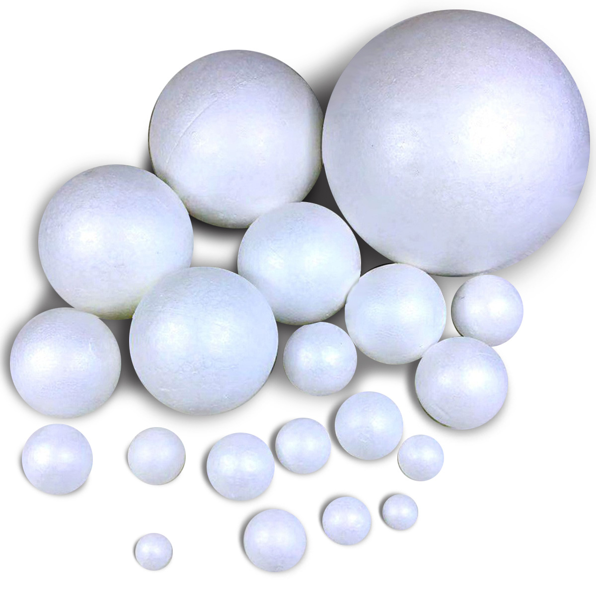 Foam balls, foam round balls, white solid polystyrene balls, DIY globes for kindergartens, wedding flower arrangement balls Item Picture