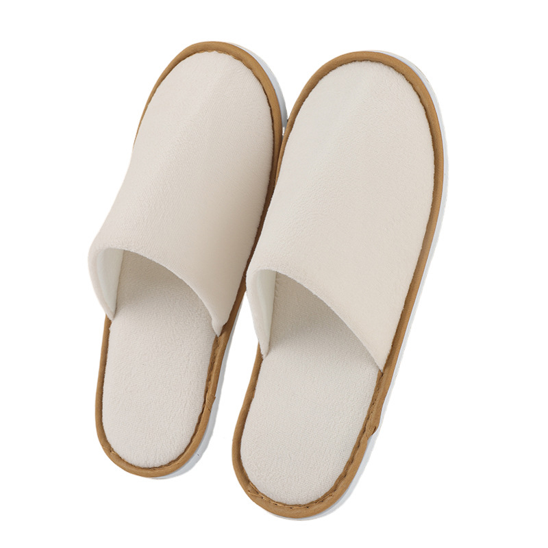Artículos de hotel desechables al por mayor desechables de terciopelo denso slippers paño antideslizante homestand room slippers Item Picture