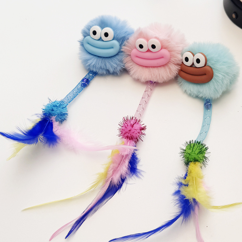 Cat toys with funny designs, plush cat teaser sticks, pet cat toys, pet supplies, cat climbing frames, funny cat teaser gadgets details Picture