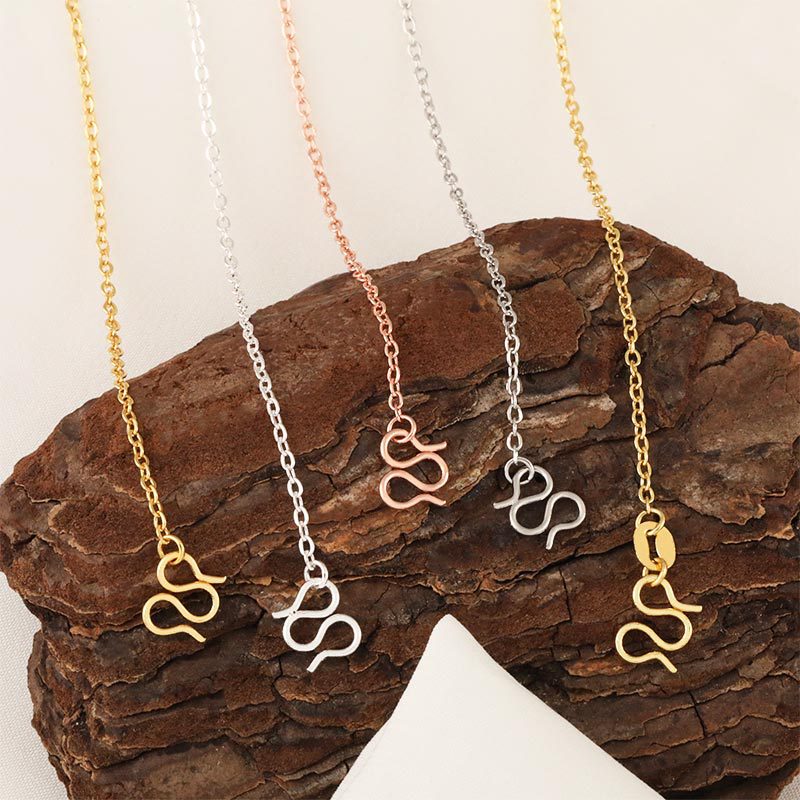 999-character printed titanium steel O-shaped necklace, bare chain, collarbone chain, plain chain, high-end diy accessory Specification image
