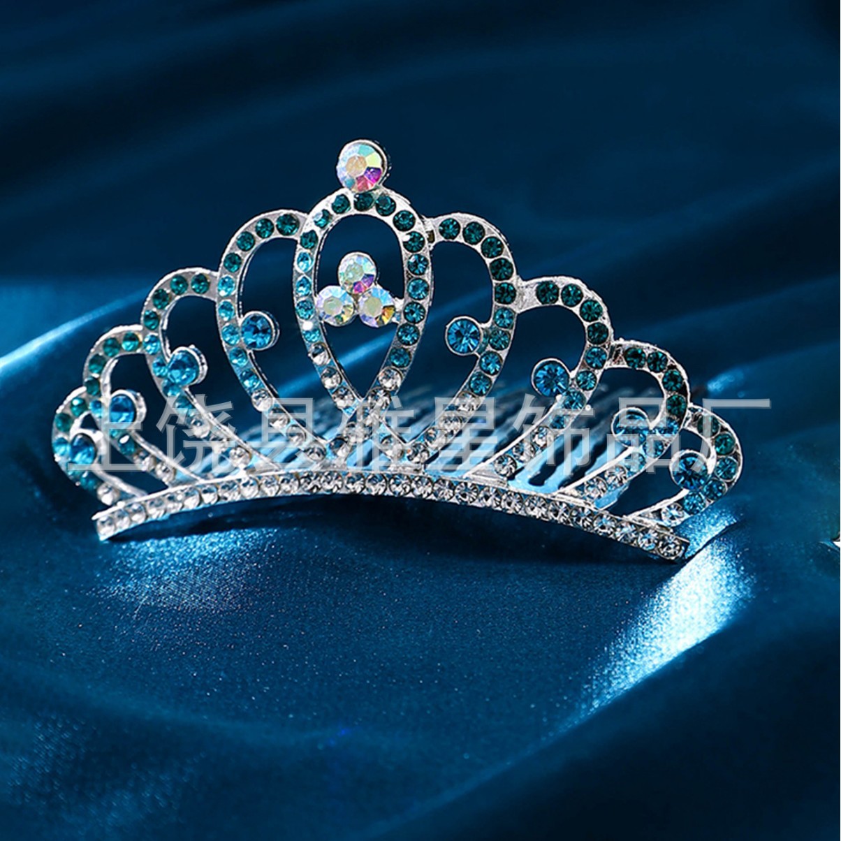 Crown comb accessories, princess birthday performance hair accessories, alloy crown accessories wholesale, crown factory direct sales details Picture