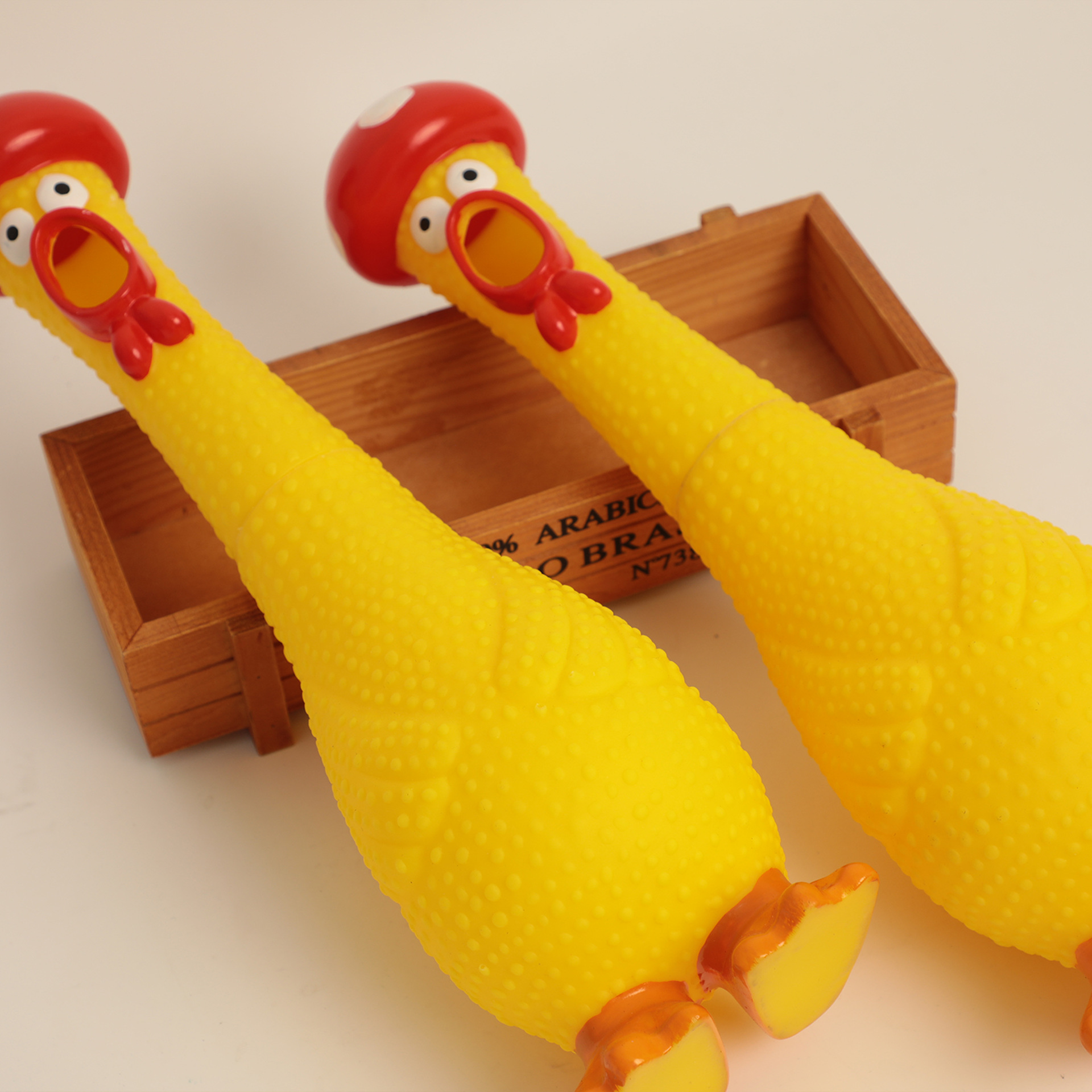 Enganchador creativo setas screaming chicken descompresión juguetes de descarga rarezas grosero chicken tricoter juguetes venta al por mayor