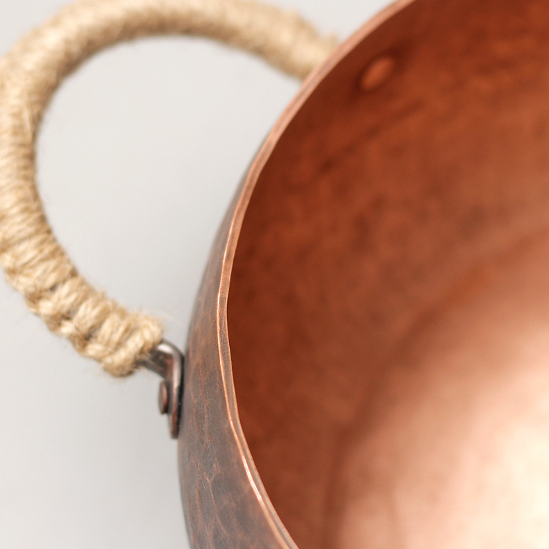 Copper hot pot for home use, thickened stainless steel pot base, copper hot pot set, suitable for family gatherings Specification image