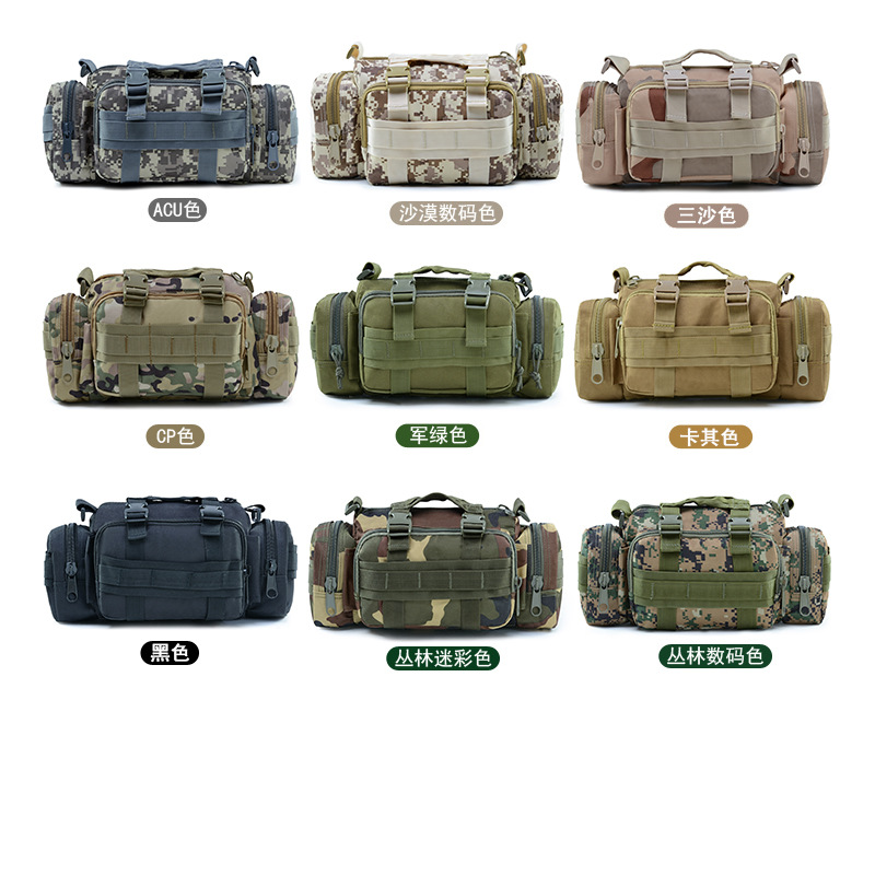 Yitu multi-functional camera crossbody bag, Casual camouflage men's waist bag, Sports multi-functional waist bag, Outdoor Cycling tactical waist bag Item Picture