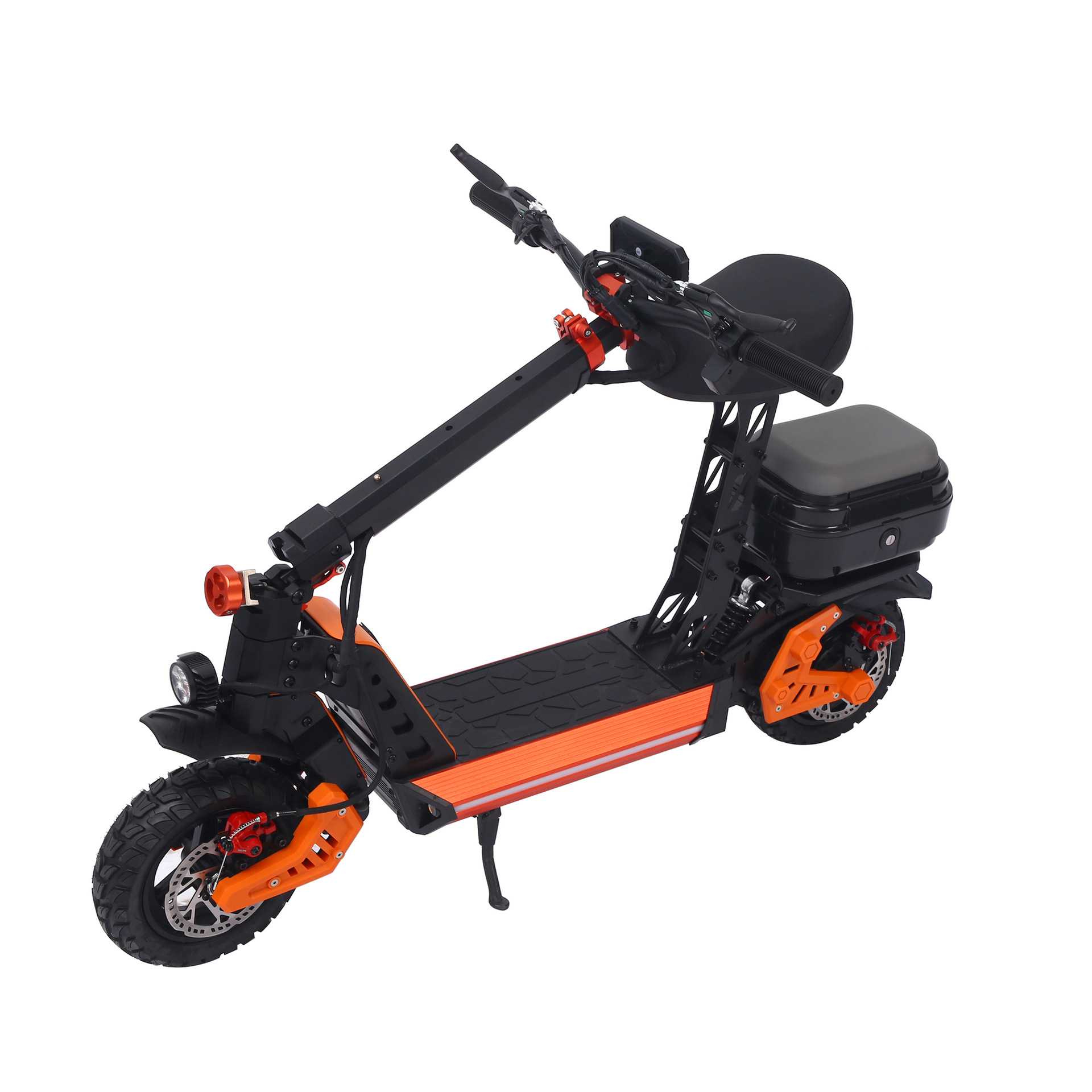 Cross-border two-wheeled electric scooter with trunk, adult commuting vehicle, foldable and portable chauffeur Item Picture