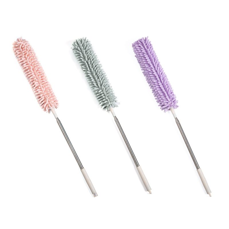 Cross-border new 2.5-meter retractable Chenier dust duster, extended fiber ceiling feather duster Item Picture