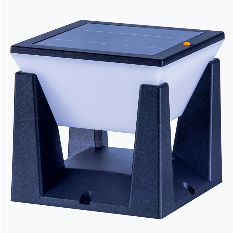 New cross-border solar column head lamp, outdoor fence and fence column lamp, garden simple waterproof outdoor courtyard lamp Item Picture