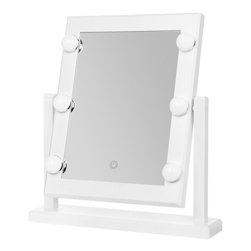 Manufacturer's in-stock desktop Hollywood LED makeup mirror, three-tone light fill light beauty mirror, bedroom dressing mirror Item Picture