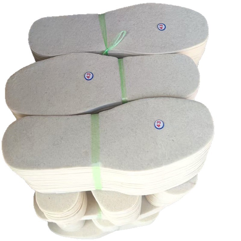 Felt insoles, sweat-absorbing wool insoles, thickened warm insoles, comfortable and breathable wool felt insoles for both men and women in autumn and winter Item Picture