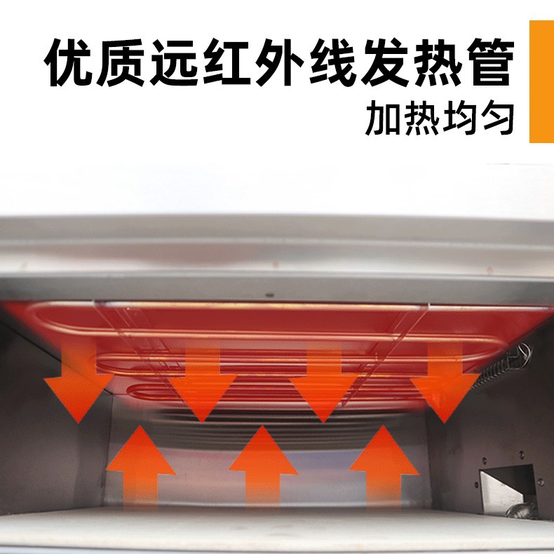 Commercial double-layer pizza oven, two-layer, two-tray independent temperature control baking oven, bread and egg tart electric oven, source factory Specification image