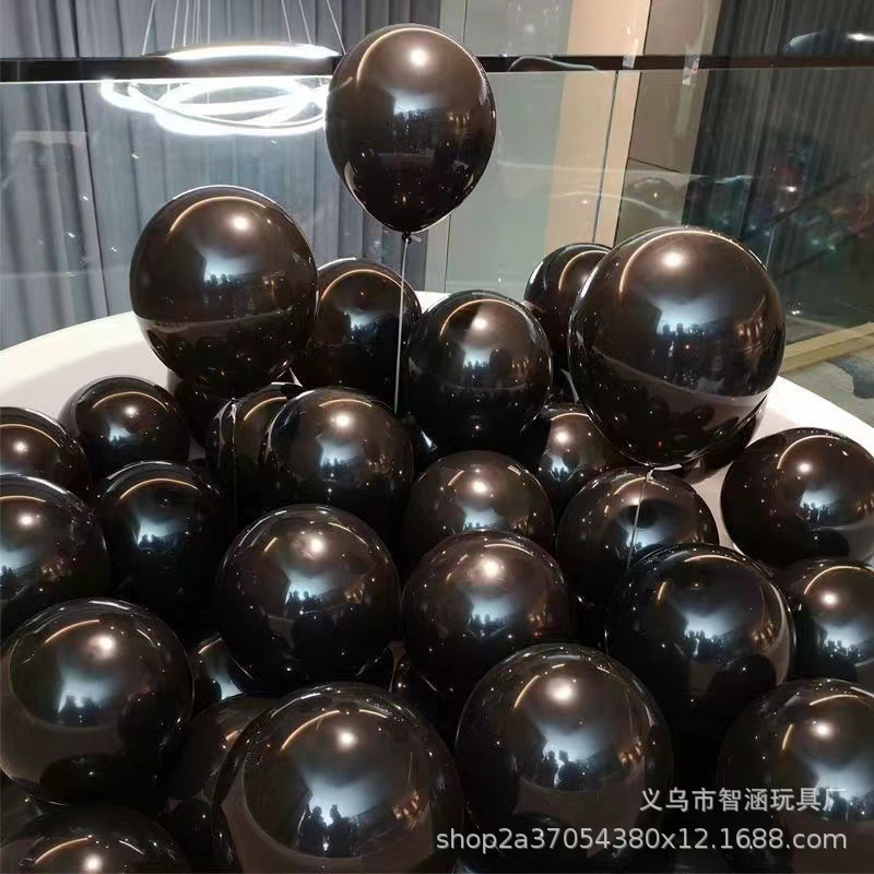 10-inch pearlescent balloons, birthday party decoration balloons, 1.8g latex pearlescent balloons wholesale, wedding decoration details Picture