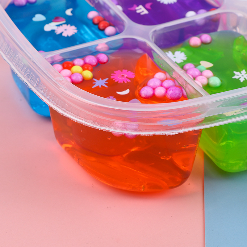 厂家八格创意拼盘起泡胶水晶泥手工道具减压玩具水晶泥夏日起泡胶产品图