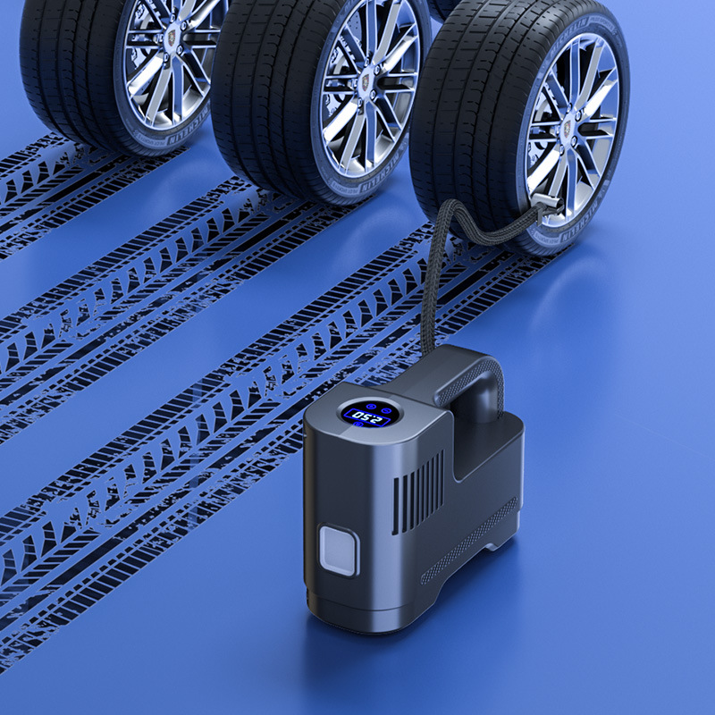 Portable multi-functional wireless intelligent car air pump, electric air pump, car air pump, electric air cylinder Specification drawing