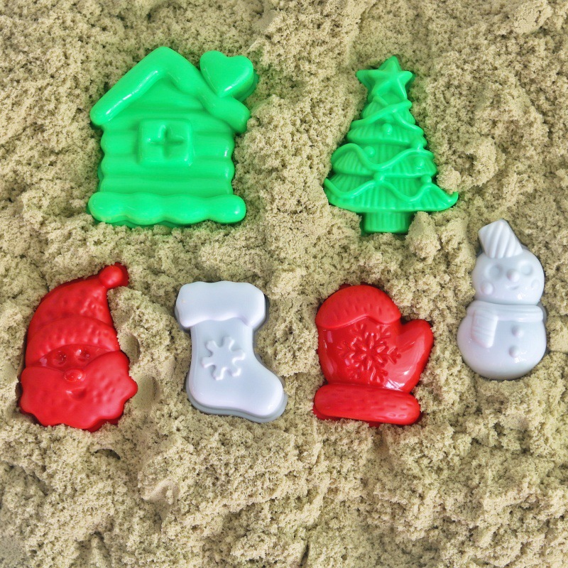 跨境热卖儿童沙滩玩具太空玩沙动力玩雪圣诞玩具沙模具批发过家家