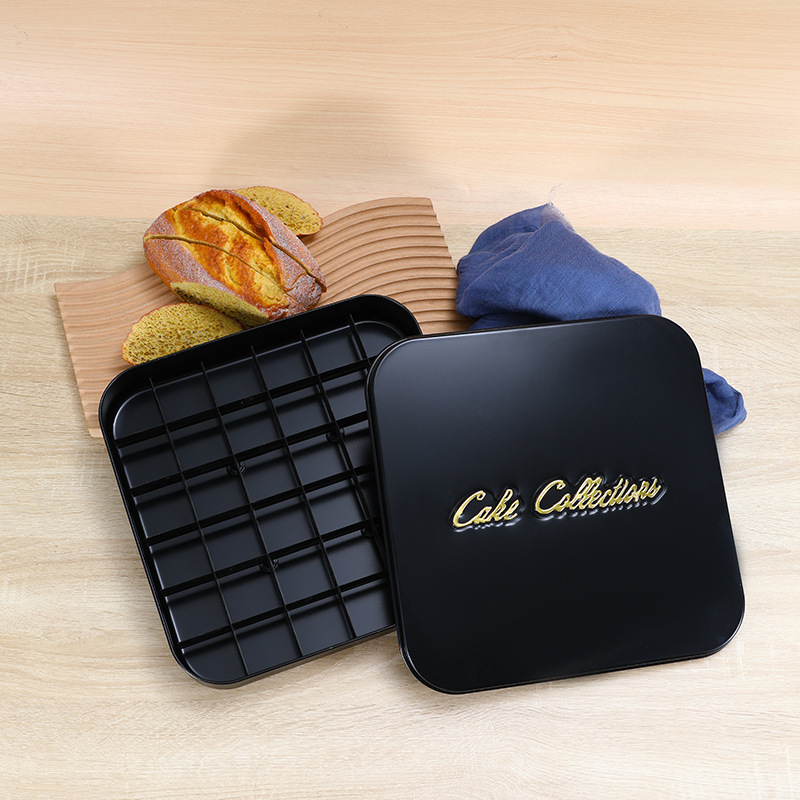 厂家直供不锈钢慕斯蛋糕盒子带切块模具包装巧克力糖果装饰礼品盒