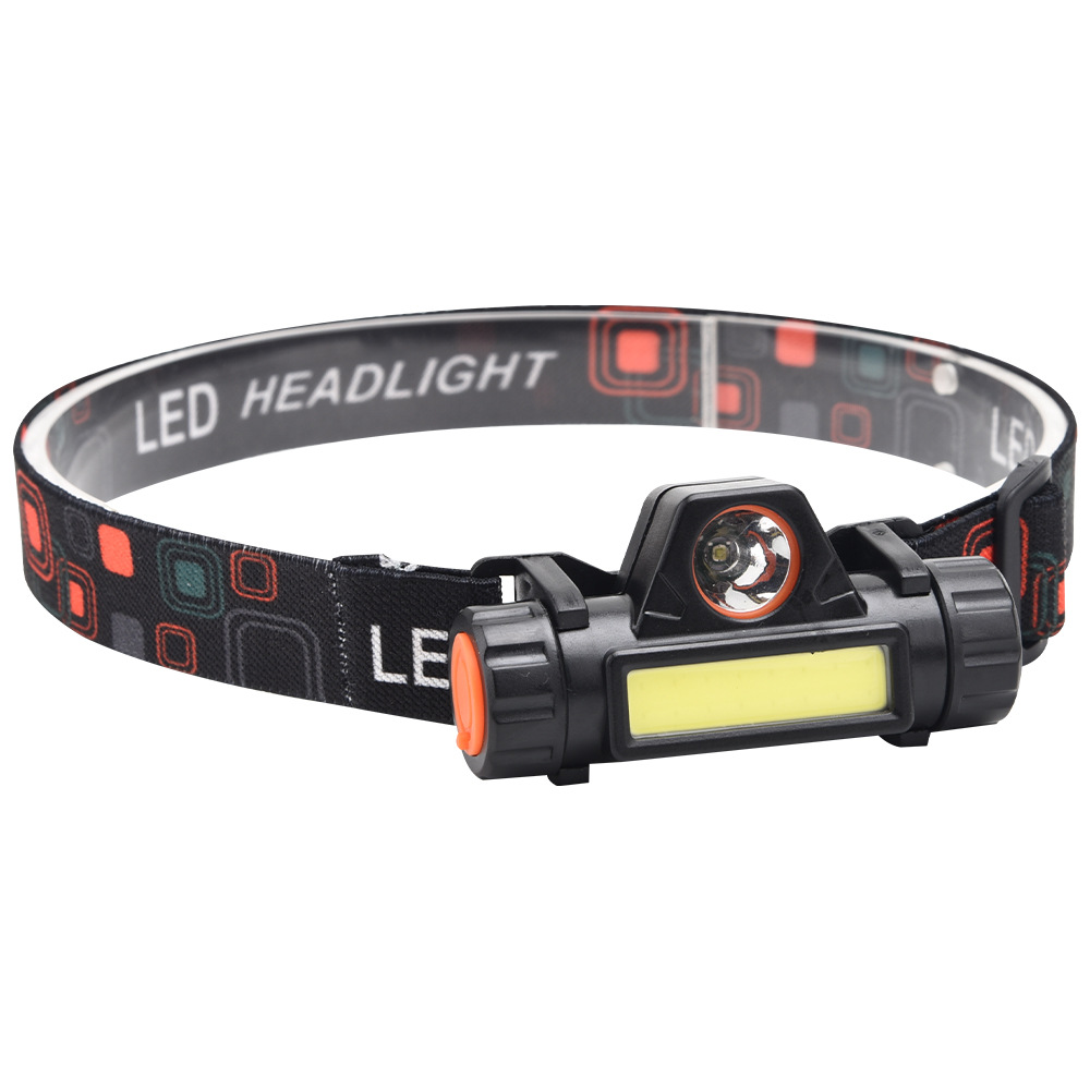 New cross-border multi-functional magnetic working LED headlamp, USB charging COB outdoor strong light portable headlamp Item Picture