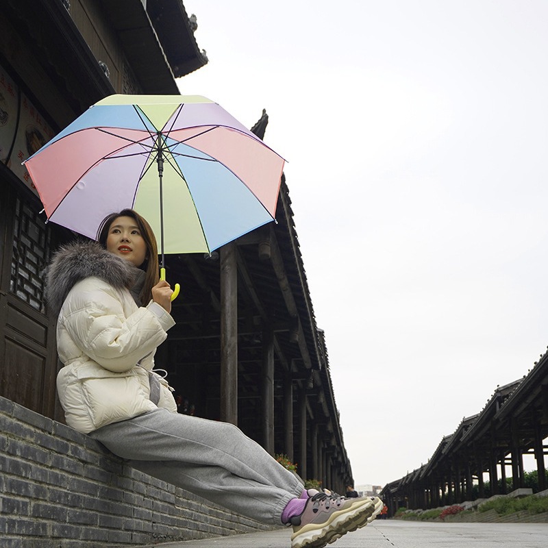 Bulk wholesale of transparent umbrellas, disposable plastic umbrellas, automatic wholesale of transparent umbrellas, long-handled, high-appearation-level umbrellas Specification image