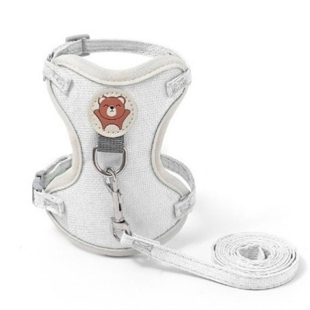 Wholesale of new cross-border pet chest and back strap vest style cat leashes and small and medium-sized dog anti-escape leashes details Picture