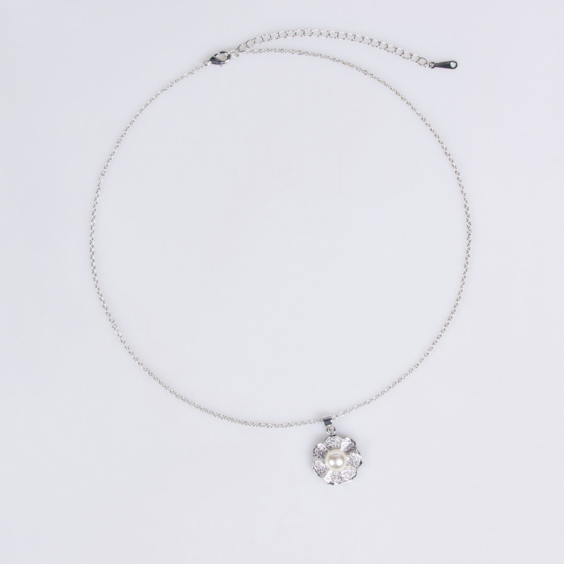 Lujo temperamento influencers estilo simple perla lleno de circonio collar tendencia de la moda cadena de clavícula pendientes collar joyas mujeres LYTJ4329 gtiza joyería joyería de fiesta vestido accesorios Specification image