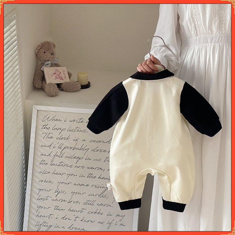 春季新款婴儿衣服可爱卡通-岁男宝宝长袖连体衣春装爬爬服包邮                               产品图