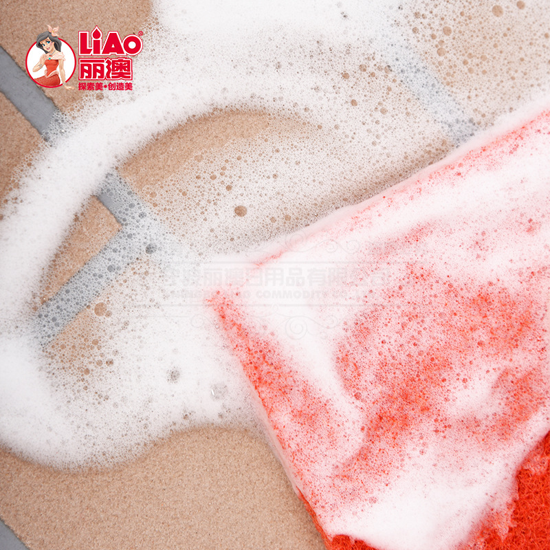LIAO dishwashing sponge block, kitchen cleaning sponge, scouring pad, diamond sand sponge, non-stick oil dishwashing cloth, rag details Picture