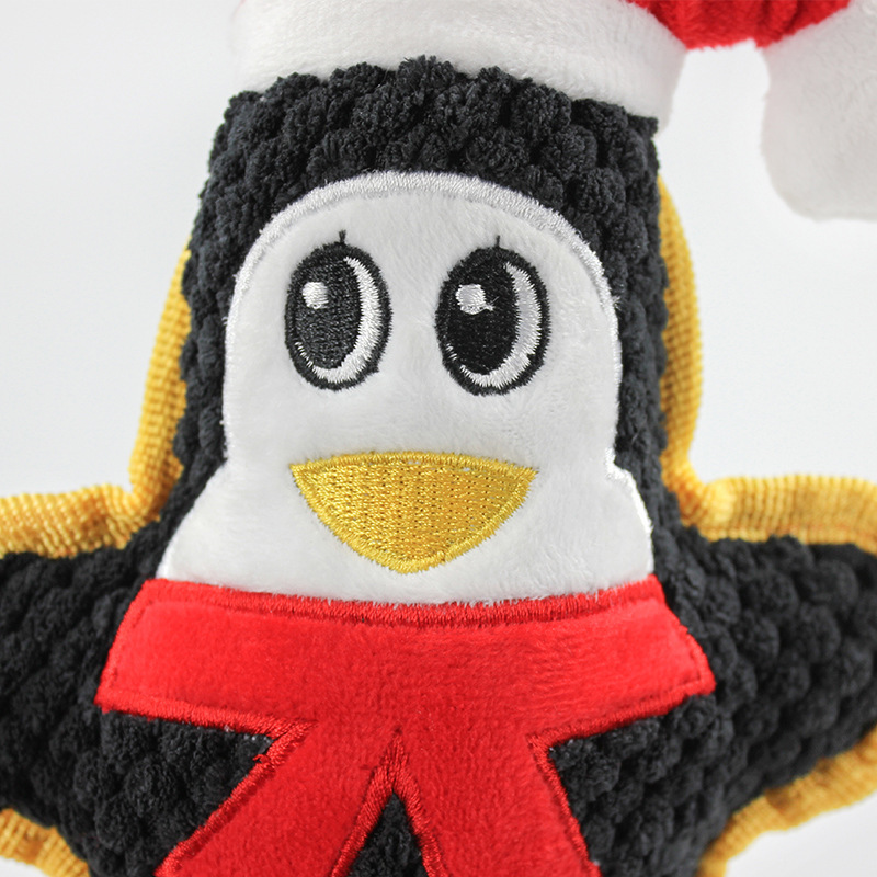 Pet supplies Christmas series Plush dog toys, pineapple fleece, durable to chew, with a vocal bb calling pet dog toy inside Specification image