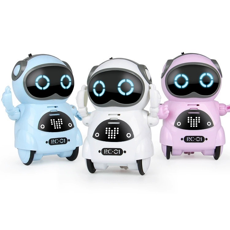 Zhile Cross-border best-selling mini pocket robot, multi-functional children's voice intelligent early education children's interactive toy Item Picture