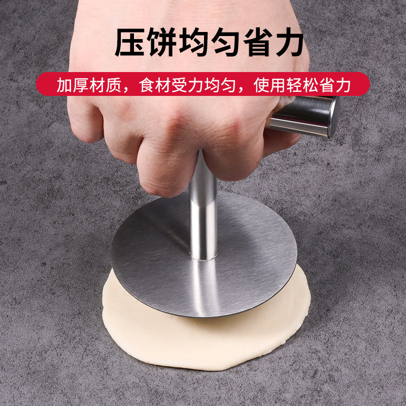 不锈钢圆形压饼器厨房家用手工汉堡肉饼牛肉饼diy饭团饺子皮模具细节图