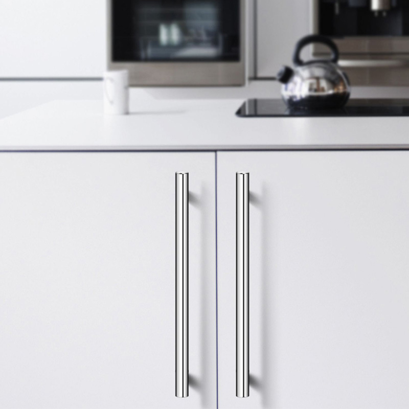Wholesale stainless steel hollow T-shaped handles, wardrobe and cabinet door handles, metal furniture handles, hardware drawer handles details Picture