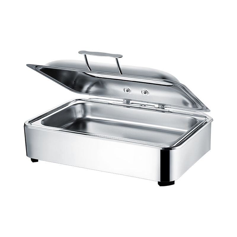 Visual luxury rectangular mechanical buffer dining stove, high-end buffet stove, breakfast stove, insulated stove for hotels Application Scenario