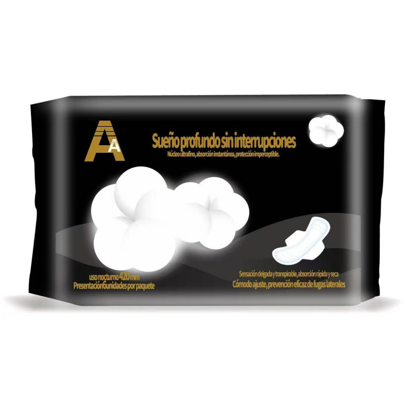 Export 6-piece sanitary napkins, 420mm sanitary pads, daily and night sanitary napkins, sanitary napkins, whole box batch Item Picture