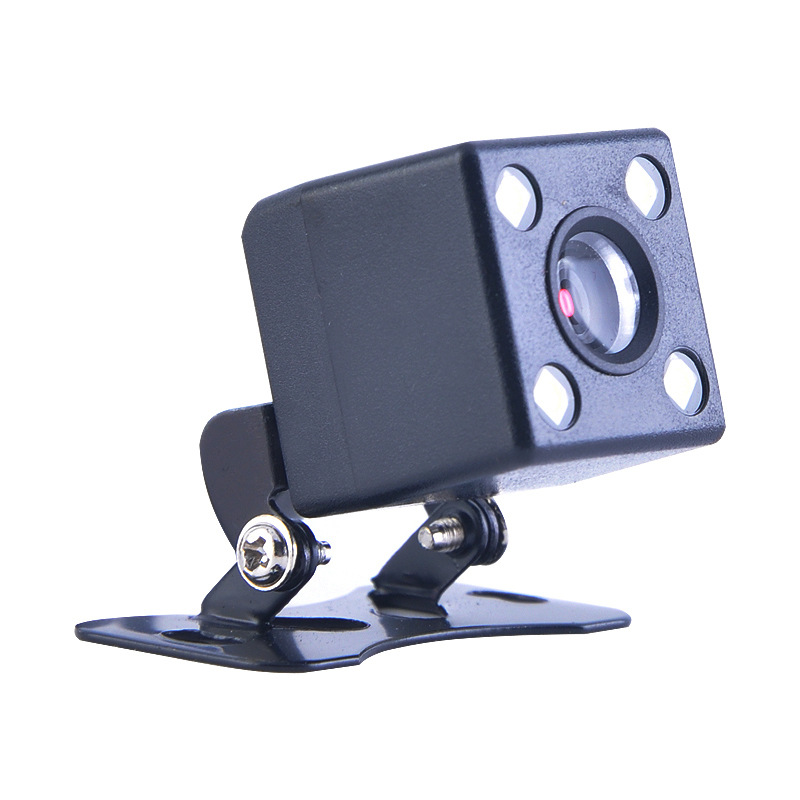 佩沃新款CCD通用倒车高清AHD鱼眼夜视广角四灯LED摄像头carcamera白底实物图