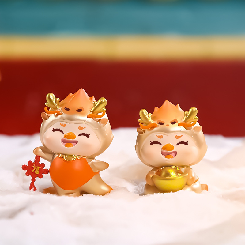 Spring Festival Dragon Year Auspicious Dragon Treasure New Year Flavor Creative Landing Large decorative items, New Year and Spring Festival gifts wholesale resin handicrafts details Picture