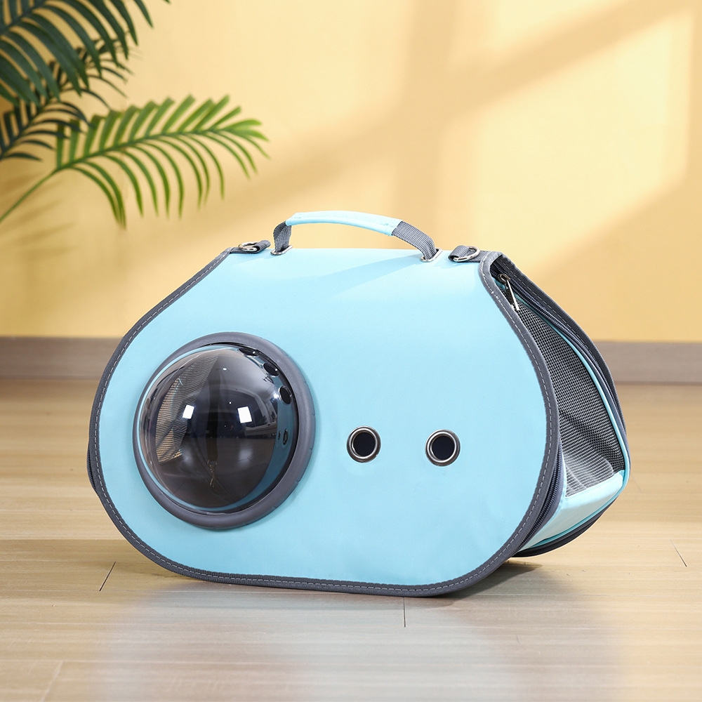 Rongka Pet Cross-border foldable breathable Cat Bag, portable crossbody and hand-held pet bag, Space Visible cat bag Application Scenario