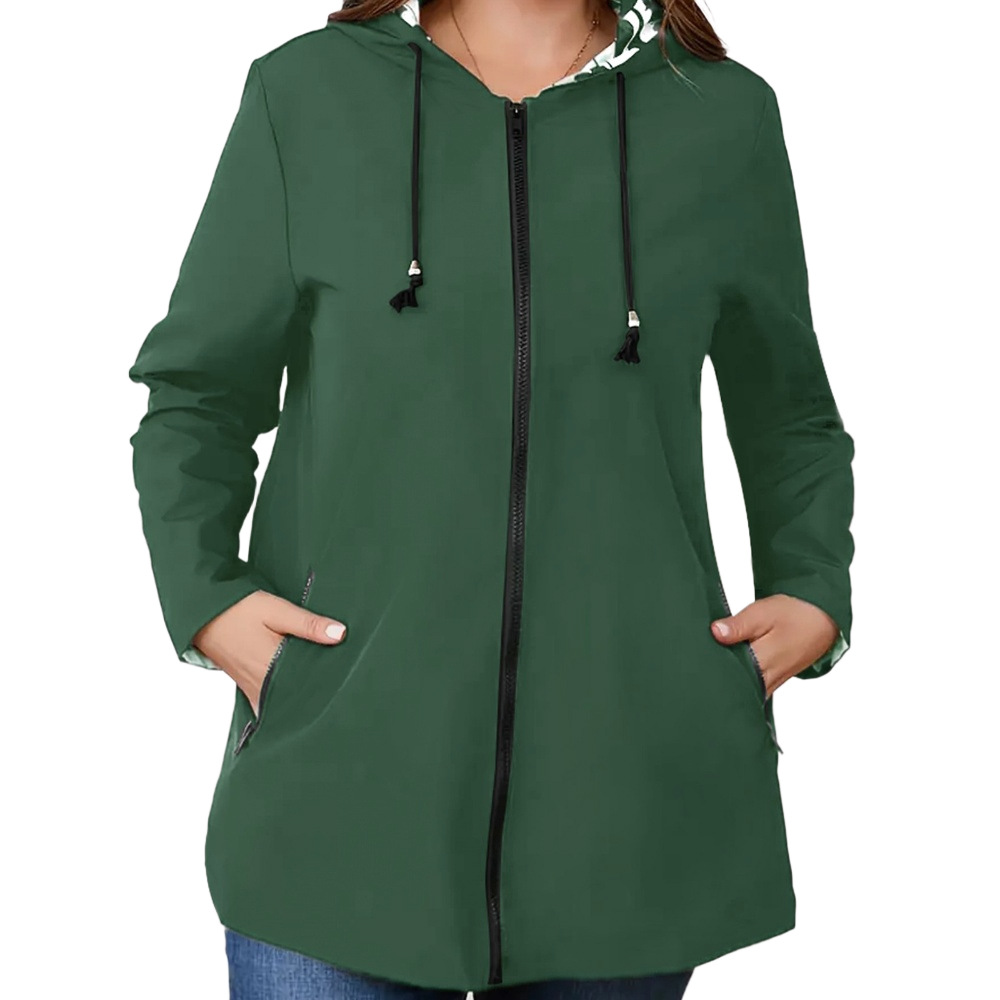 In 2025, Amazon's best-selling windbreaker with zipper and hood, lightweight outdoor windbreaker jacket, thin outdoor coat for women Item Picture