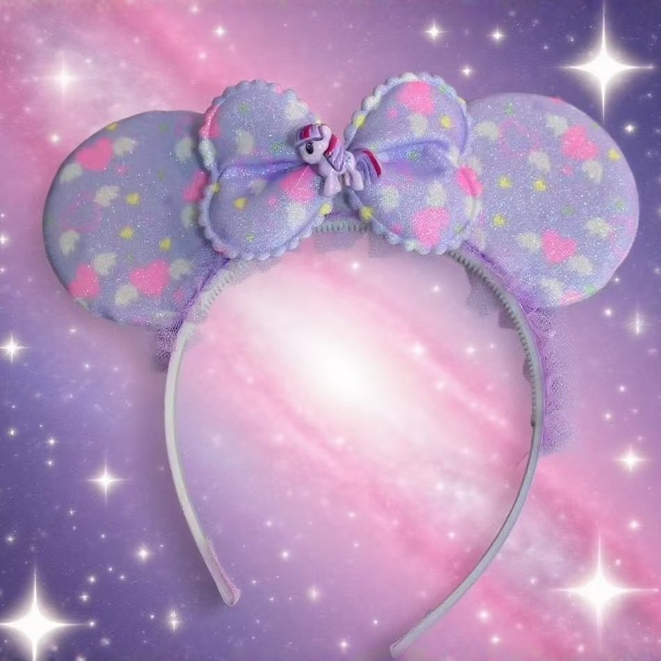 New large bow headband, cartoon and cute bow Minnie headband, children's playground performance costume hair accessory details Picture
