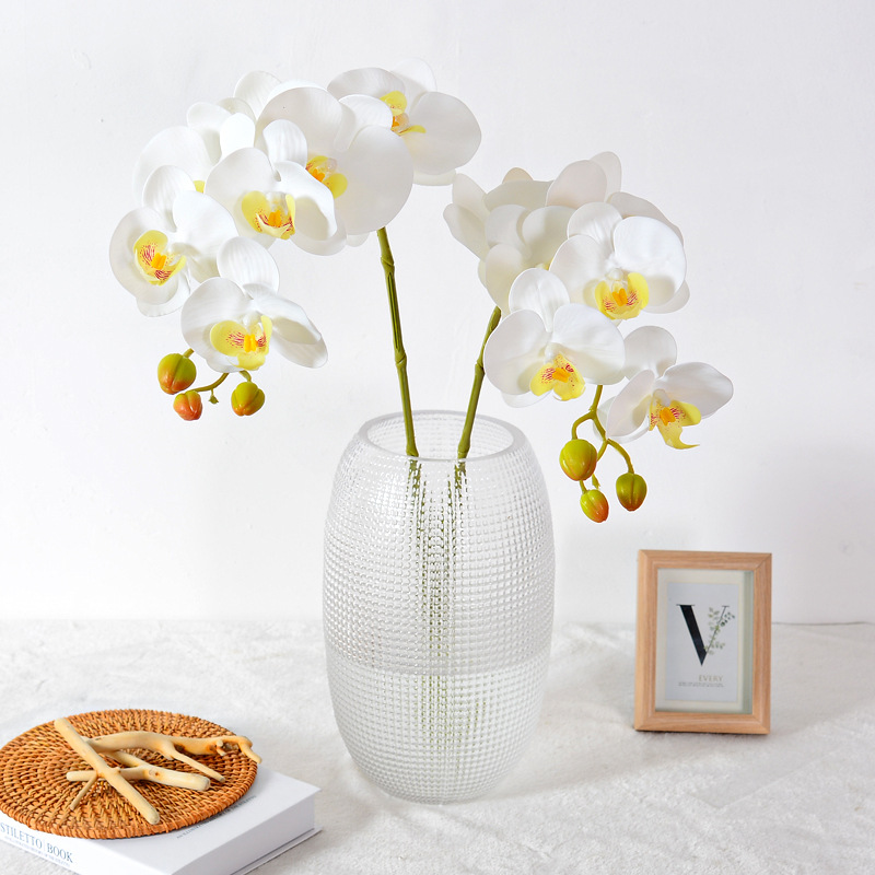 仿真花DIY发饰配件/假花/5朵塑膠花/仿真花/假花批发产品图