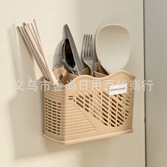 New simple cream style wall-mounted chopstick rack 筷笼 chopstick holder kitchen chopstick storage box knife rack storage rack Application Scenario