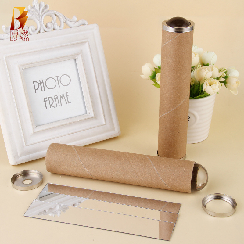 DIY kraft paper crystal ball kaleidoscope, science education and intelligence teaching AIDS, kindergarten children's handicraft gifts