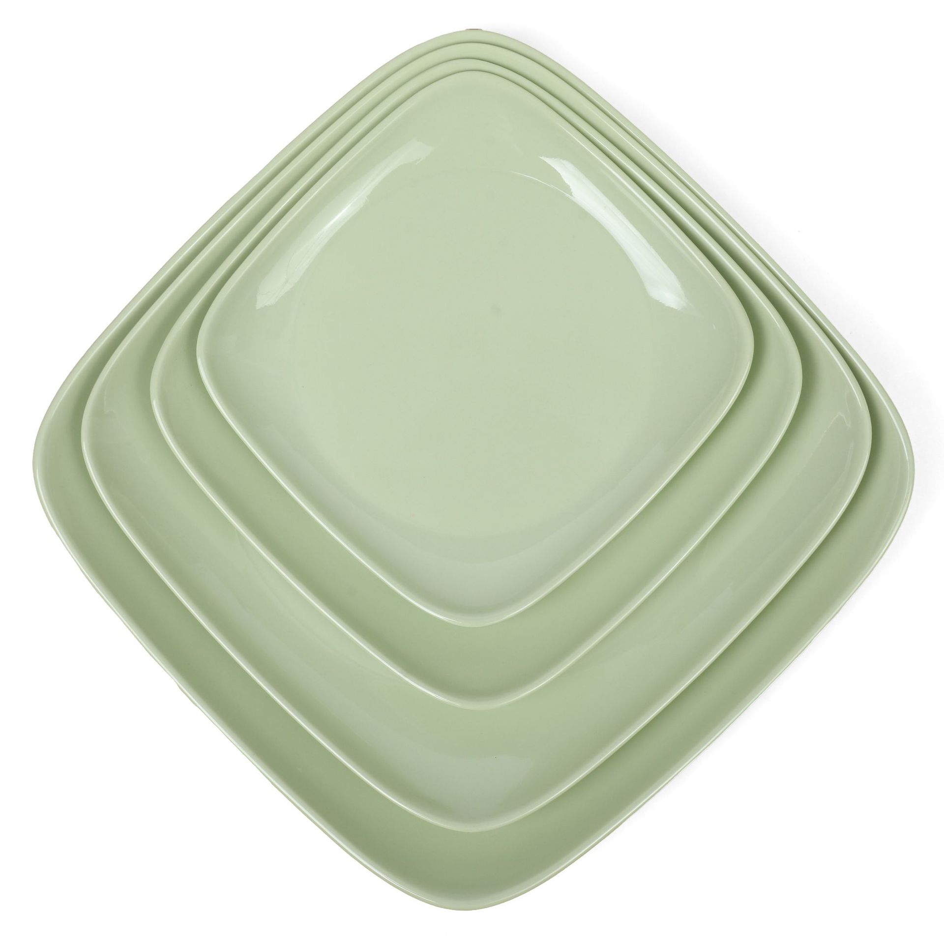 Custom-made square rice noodle rolls, self-service barbecue plates, cold dish plates, and side dish plates for hot pot restaurants details Picture