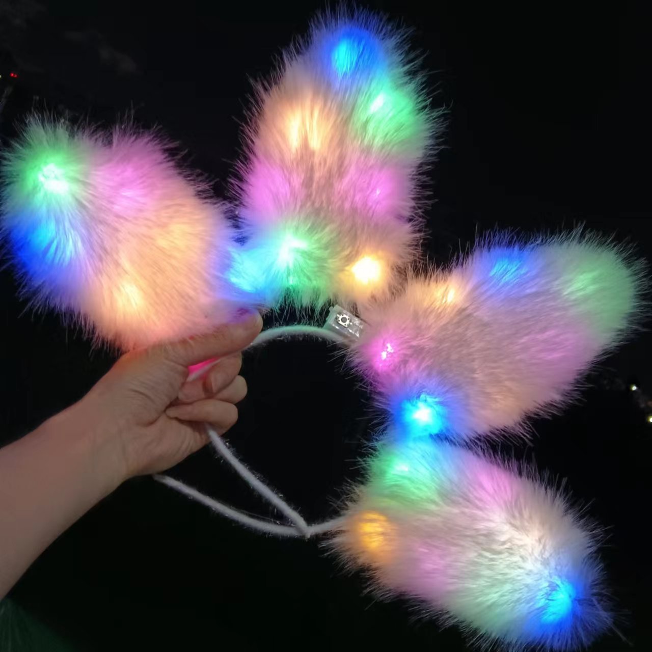 网红卡通发灯光/应援/发卡配件/夜市饰品/复活节产品图