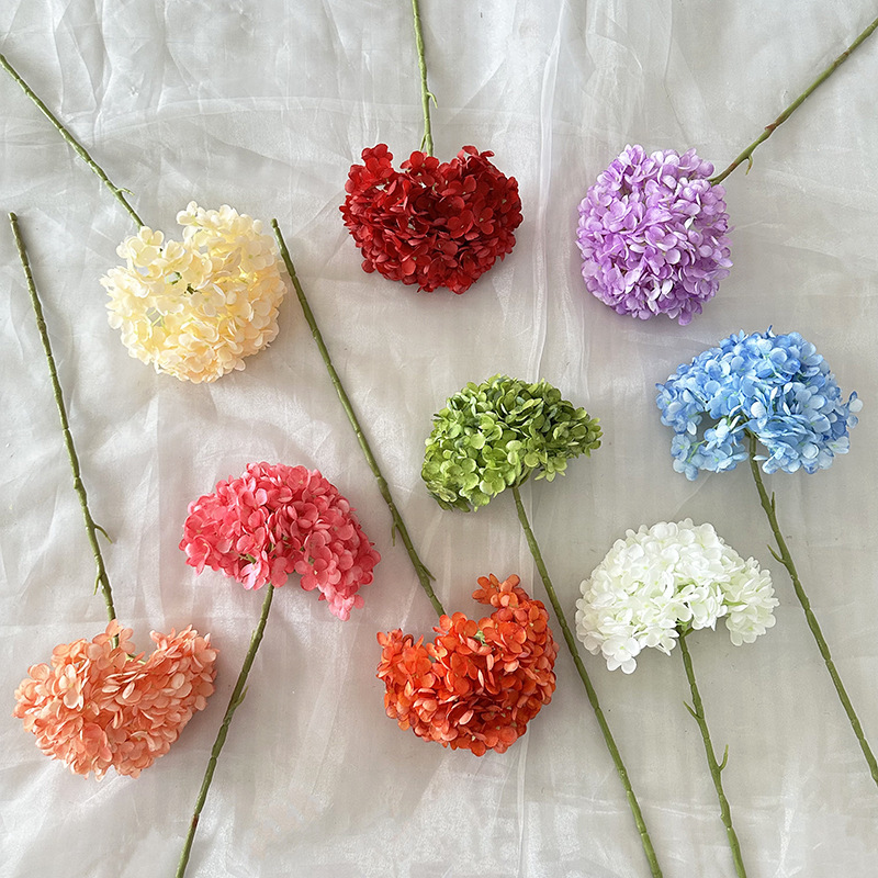 仿真花DIY发饰配件/仿真花/5朵塑膠花/假花/假花批发细节图